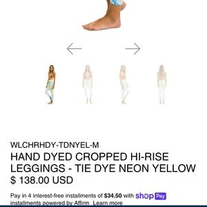 Aviator nation never worn tie dye leggings